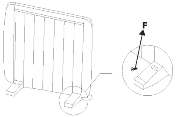 IKOHS CREATE WARM SLIM 1500 Electric Convector Heater - assembly 3
