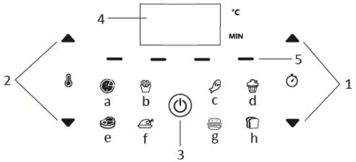 emerio AF 125927 Smart Fryer - display