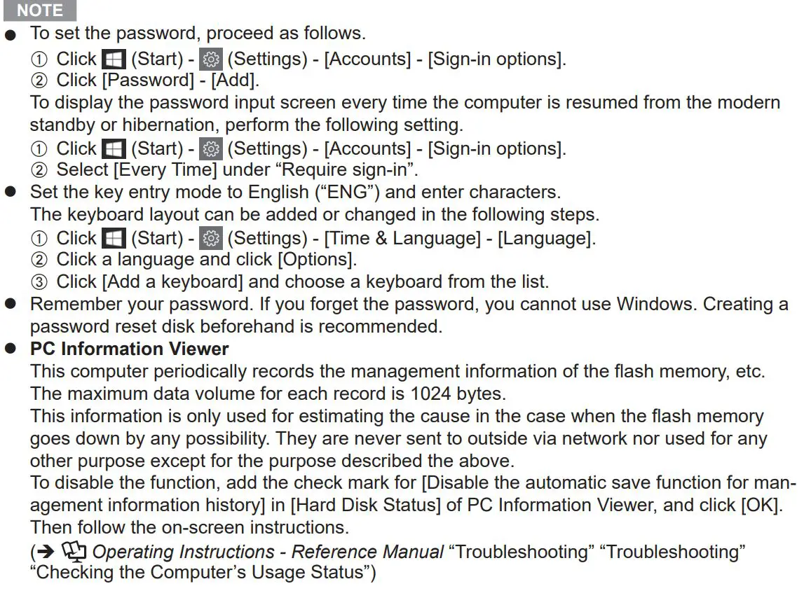 Panasonic FZ-G2 Series Personal Computer Instruction Manual - First-time Operation