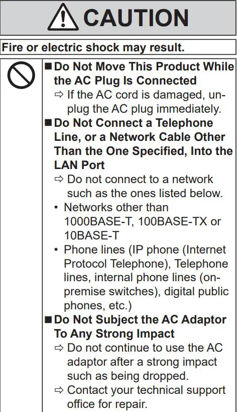 Panasonic FZ-G2 Series Personal Computer Instruction Manual - Safety Precautions