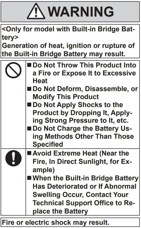 Panasonic FZ-G2 Series Personal Computer Instruction Manual - Safety Precautions