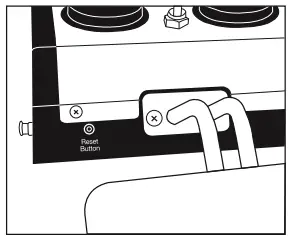 WARING COMMERCIAL WDF75RC Professional Deep Fryer - reset button