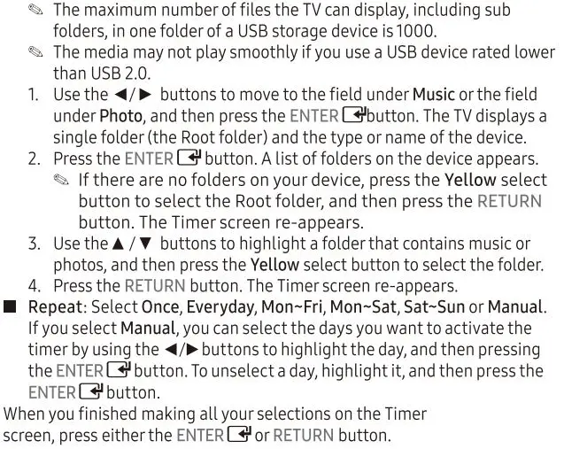 SAMSUNG UN32J4000 4000 LED TV User Manual - Time