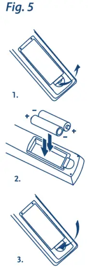 Installing the batteries