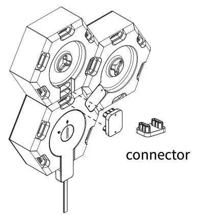LifeSmart LS166A3 Cololight Pro 3 Pack Starter Kit with Stand - Installation 6 modules 3