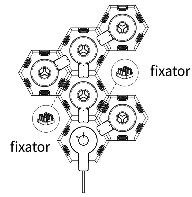 LifeSmart LS166A3 Cololight Pro 3 Pack Starter Kit with Stand - Installation 6 modules 4