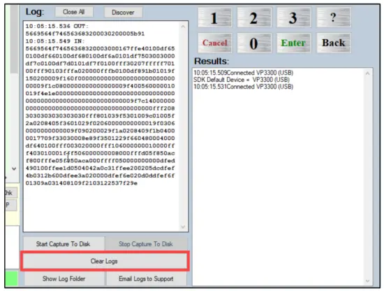 IDTECH VP8300 ViVOpay Countertop Chip & Signature with NFC - button
