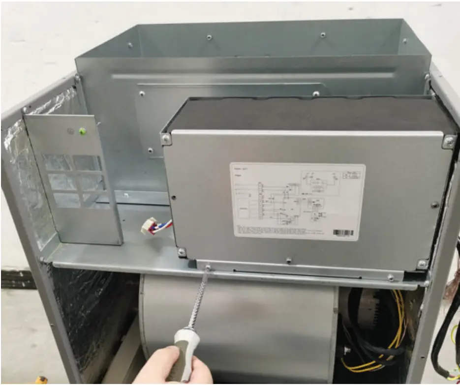 MRCOOL MHKU Electric Heat Kit - Remove screw