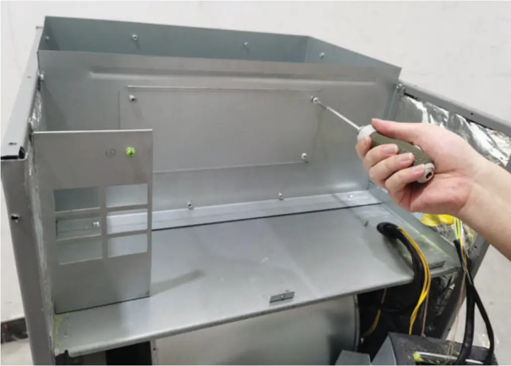 MRCOOL MHKU Electric Heat Kit - Remove screws Holding