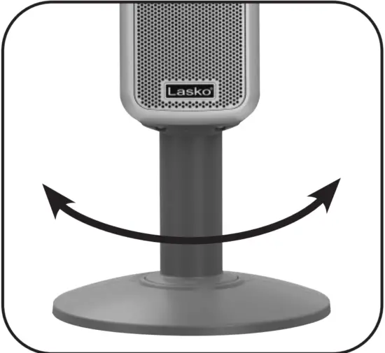 Lasko 5397 Ceramic Pedestal Heater with Remote Control - fig2