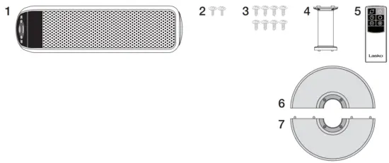 Lasko 5397 Ceramic Pedestal Heater with Remote Control - fig4