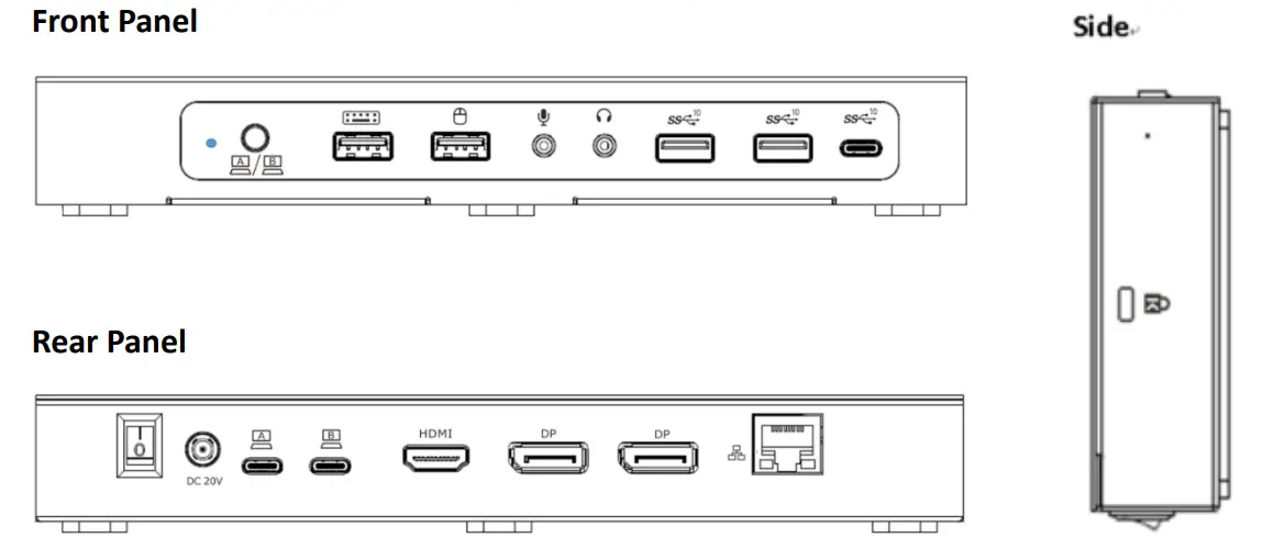 VisionTek VT4900 USB C KVM Docking Station - fig1