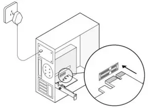Fig 5 Locate an available PCIE X1 slot