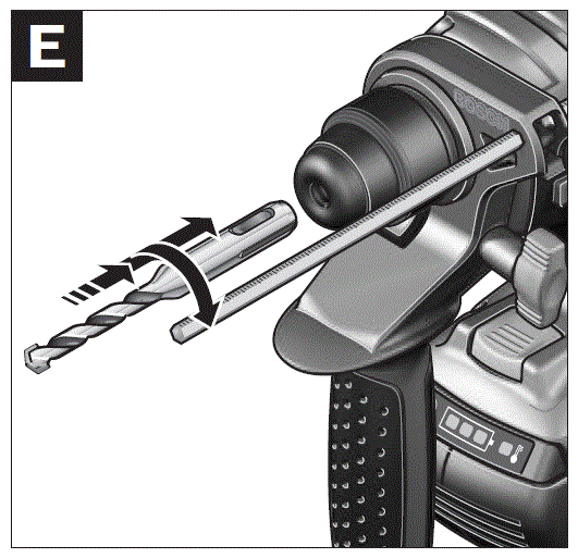 BOSCH GBH 36 V-LI Compact Professional Cordless Hammer Drill fig 5