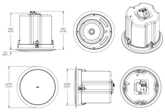 TANNOY CVS 8 Coaxial In Ceiling Loudspeaker - fig 14