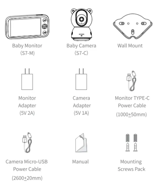 KAWA S7 Baby Camera fig 1
