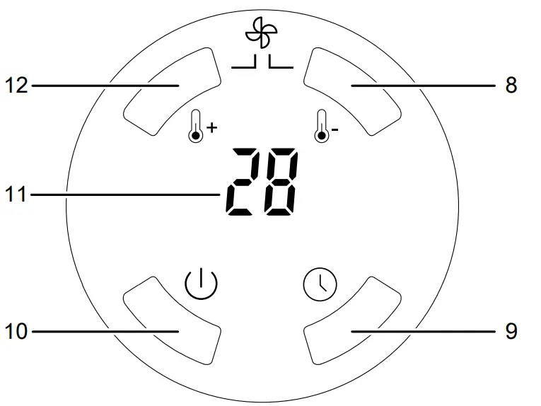 TFC 1E Socket Fan Heater Operation