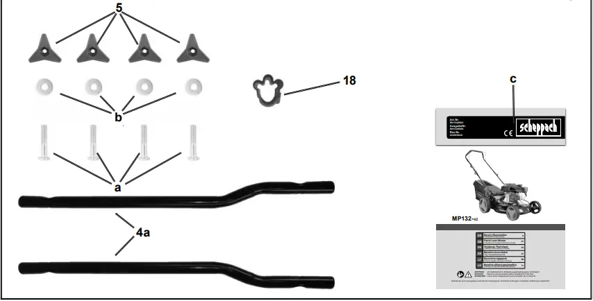 scheppach MP132-42 Petrol Lawn Mower 1 B