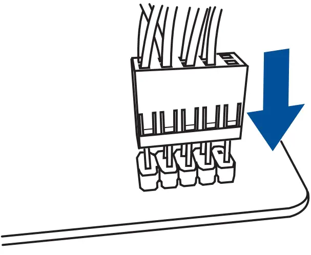 Install the system panel connector