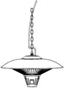 Halogen Electric Patio Heater Ceiling Type