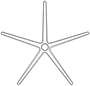 Five-star aluminum base