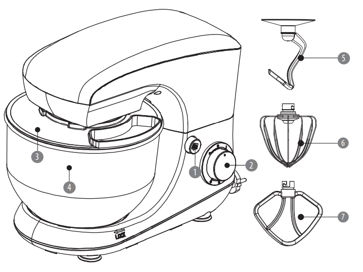 teesa TSA3545 Multifunctional food processor - 1