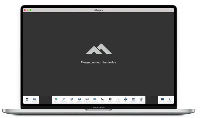 QOMO QCamera Flip Portable Document Camera - Display