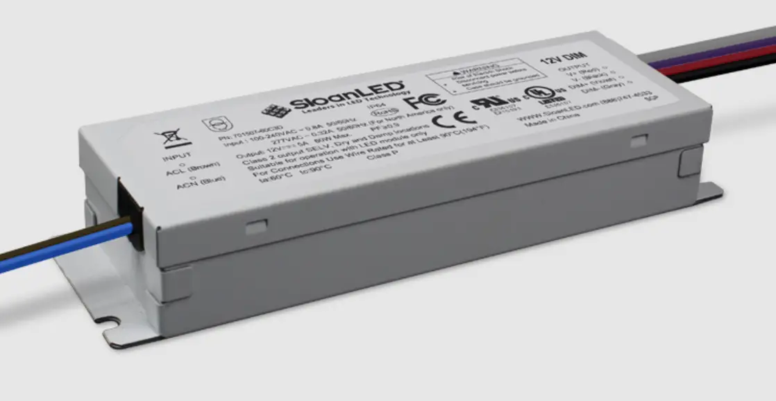 Sloanled 60c3d 12 Vdc Power Supply Installation Guide