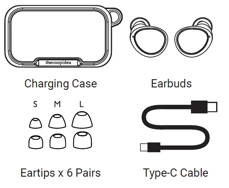 thecoopidea CP-TW09 Beans Don True Wireless Earbuds-FIG-2