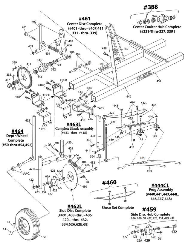 Rain-Flo IRRIGATION Challenger Model 1800 Plastic Mulch Lifter - fig