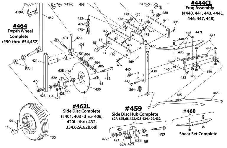 Rain-Flo IRRIGATION Challenger Model 1800 Plastic Mulch Lifter - fig2