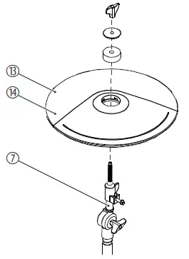 Millenium MPS-750X Electric Drum Mesh Set-12