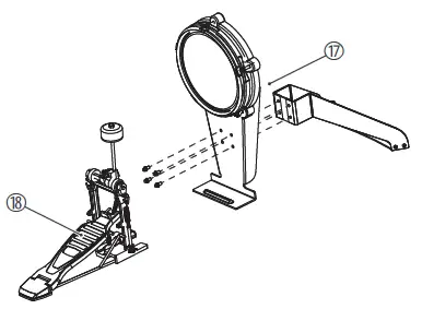 Millenium MPS-750X Electric Drum Mesh Set-14