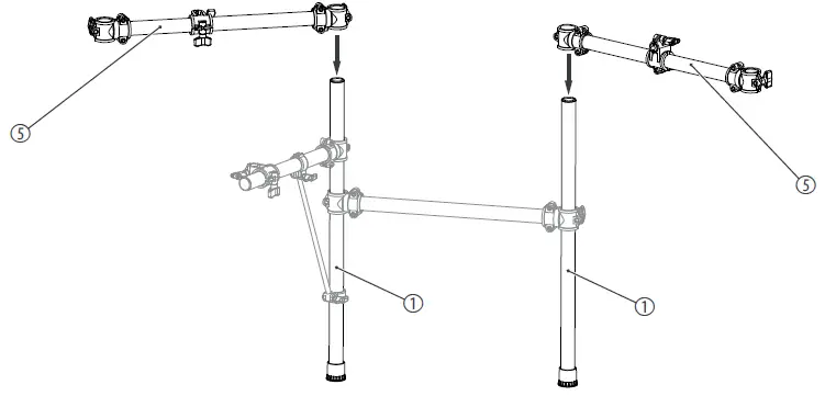 Millenium MPS-750X Electric Drum Mesh Set-6