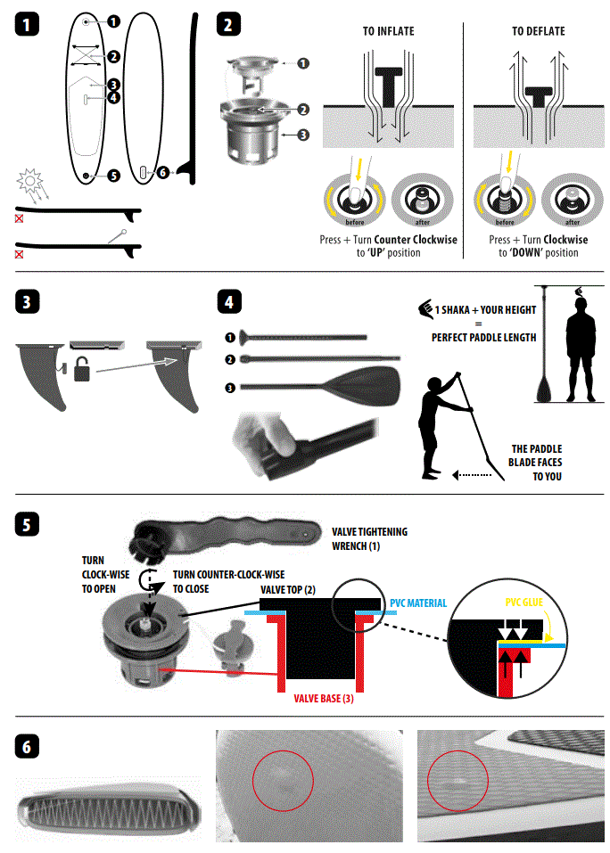Pacific 8DP000301 Ocean Green Sup Board 1