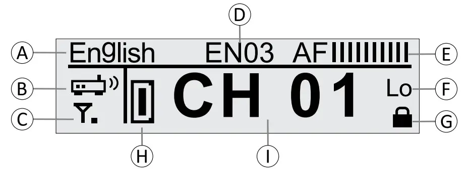 OKayo DST-OTG Digital Stationary Transmitter - Standby screen