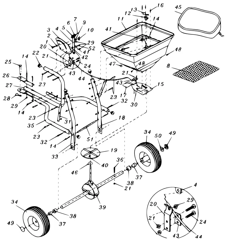 XPOtool GT1507 Spreader - Exploded view