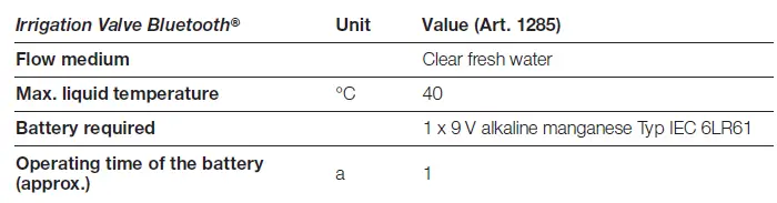 GARDENA Irrigation Valve 9V Bluetooth KKK