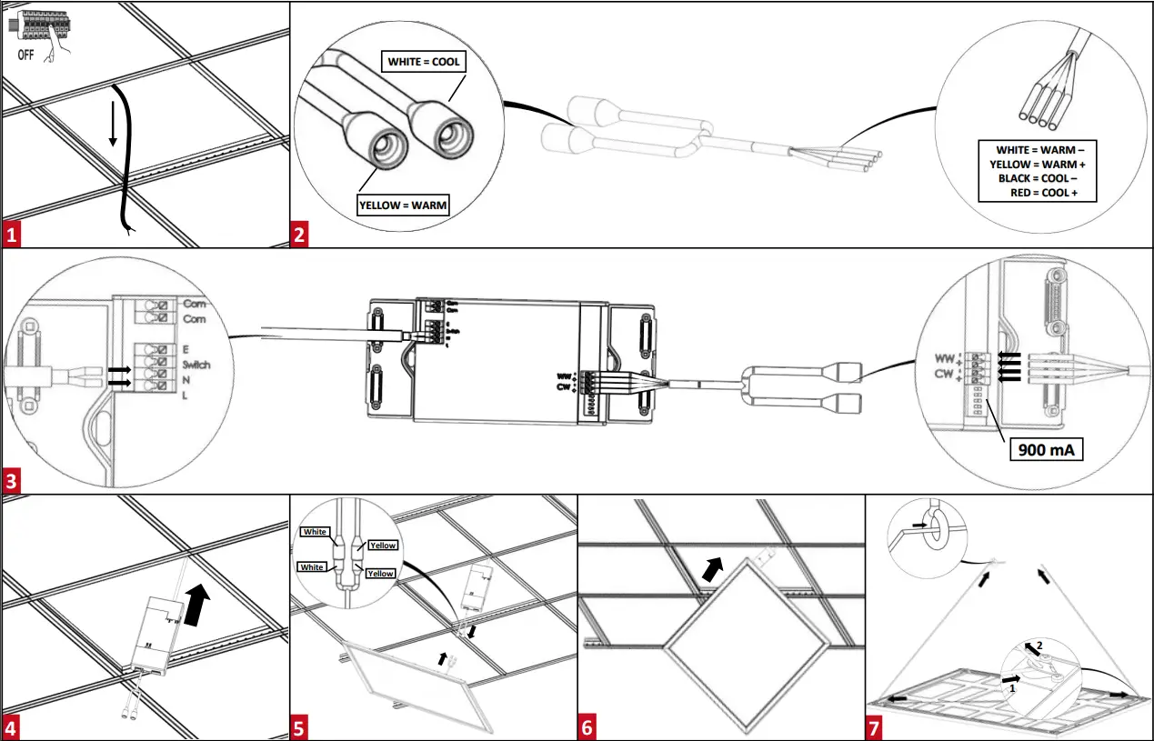 resistex BL 2700 6000K Led Panel Advanced Tunable white - FIG 1
