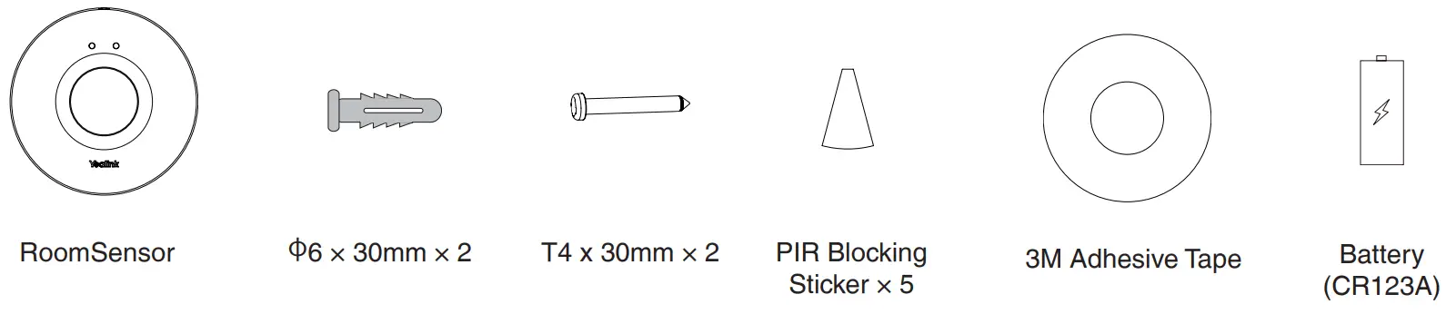 Yealink Panel RoomSensor - Contents