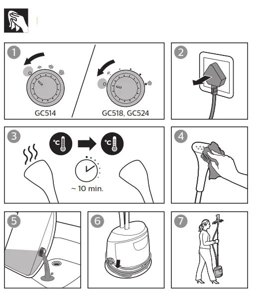PHILIPS GC Series EasyTouch Plus Garment Steamer - fig 11