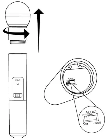 SHURE PGXD Wireless System - Adjusting Levels 3