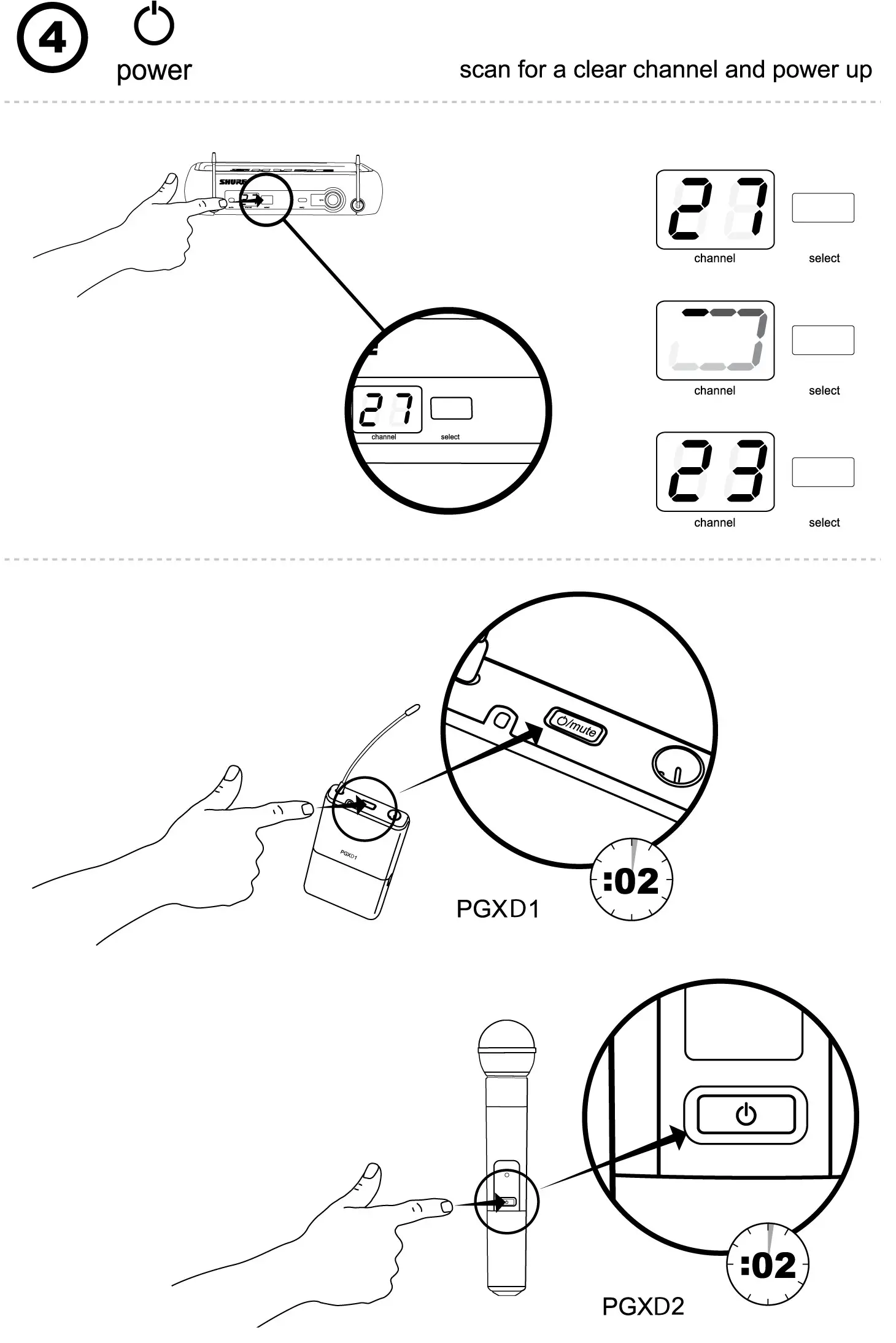 SHURE PGXD Wireless System - Quick Start 3