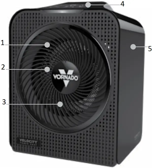 VORNADO VELOCITY 5 Whole Room Heater A02