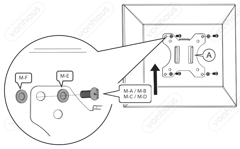 vonhaus 3005116 Double Monitor Mount with Clamp - fig 8