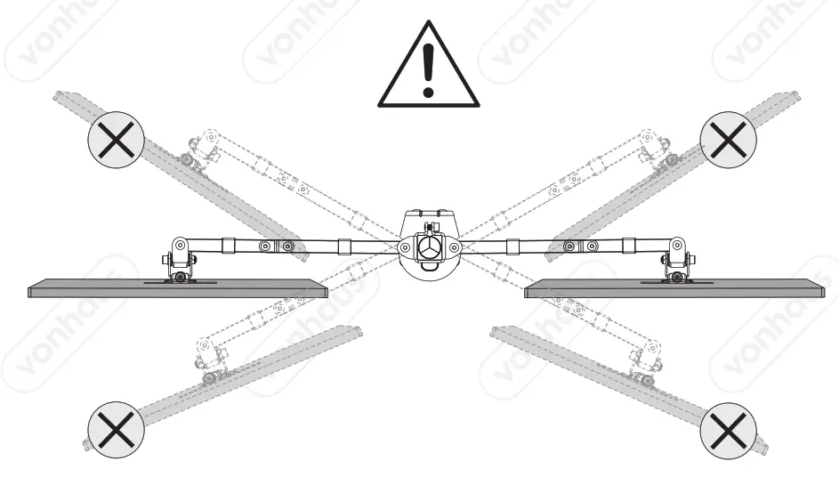 vonhaus 3005116 Double Monitor Mount with Clamp - fig15