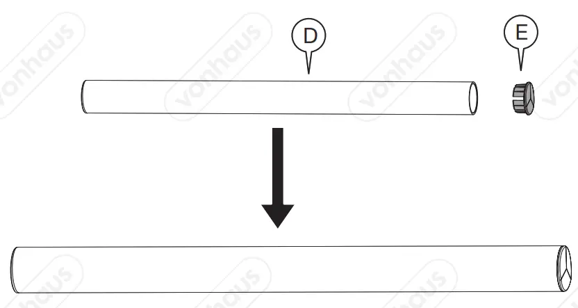 vonhaus 3005116 Double Monitor Mount with Clamp - fig2