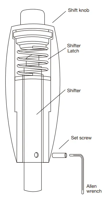 TYPES AC58332 SHIFT KNOB Brushed Aluminum fig