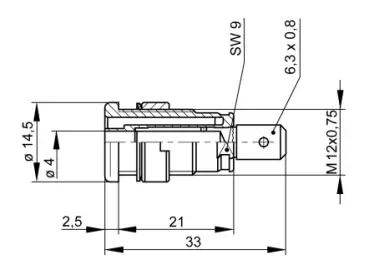 HIRSCHMANN SEB 2620 F6 3 Ni Safety Jack Socket Socket,Vertical-fig-2