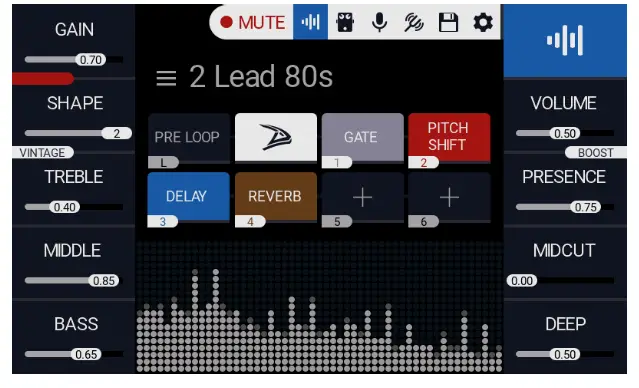 VHX Diezel 4 Channel 100 Watt Guitar Amp Head- REAR PREAMP
